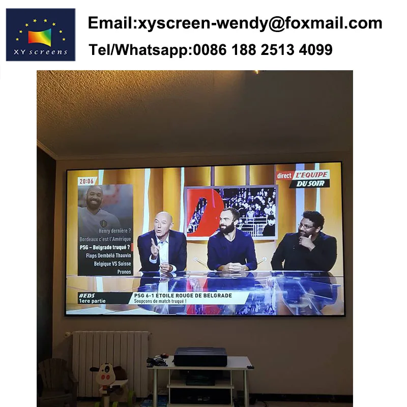 XYSCREEN TOP PET Crystal thin fixed frame UST ALR Projector screen for vava 4k projector