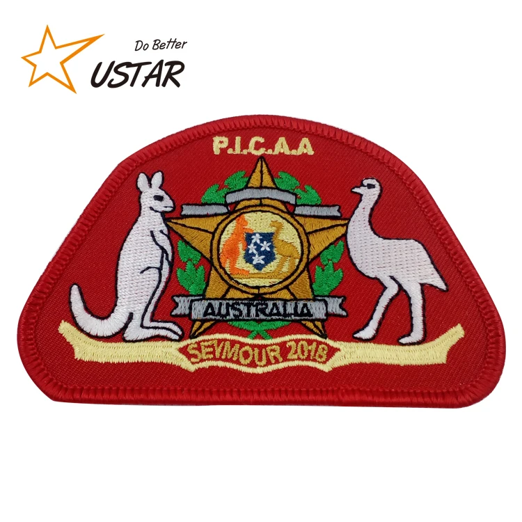 No Minimum Order China Factory Cheap Custom Large Sew On Embroidered Patches For Clothes