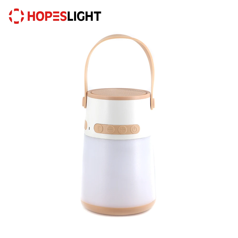 
NEW ARRIVAL ABS 5W IPX5 Hands Free Aux-in USB Rechargeable Wireless Blue tooth 4.1 Speaker LED Camping Lantern 