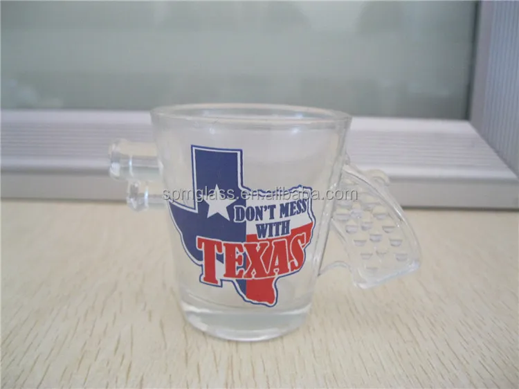 50ml tequila gun shaped shot glass cup