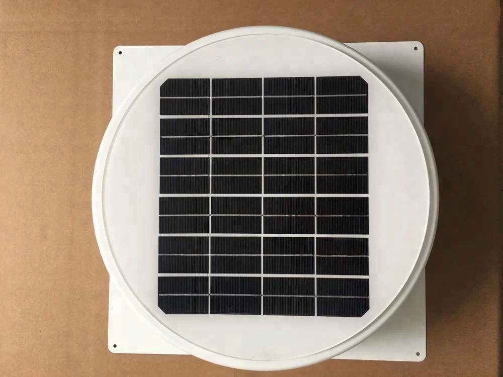 New solar attic exhaust fan with designed brushless DC motor for garage , shed , greenhouse