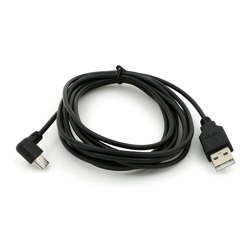 usb shielded high speed cable 2.0 revision USB a male to 90 degree right angle mini charging usb cable