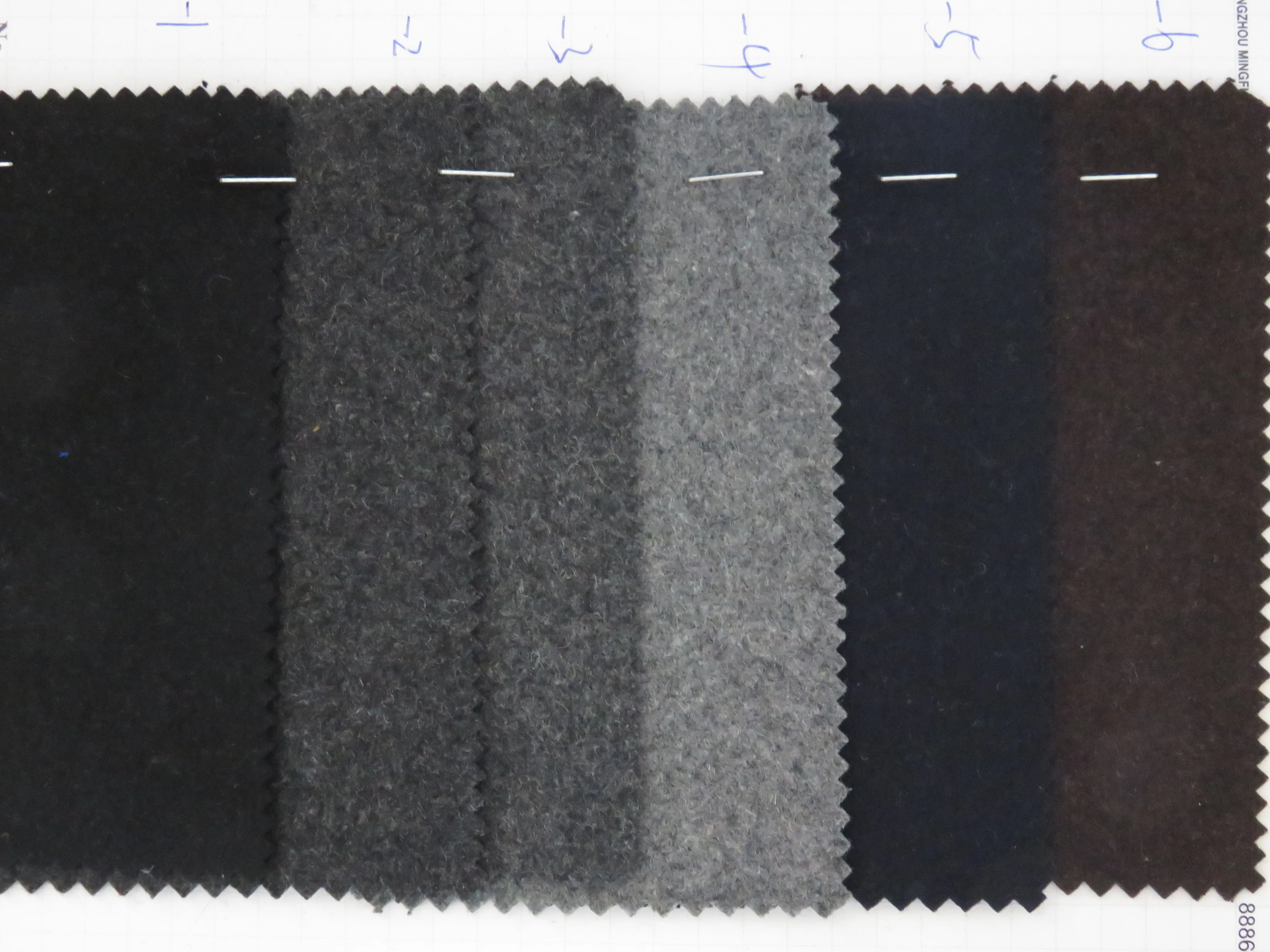 
750g/m, 50% Wool 25% Polyester 25% viscose fake Melton Wool Fabric 