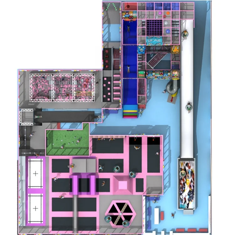 Cowboy Indoor Commercial Playground Children Indoor Amusement Indoor Playground Equipment