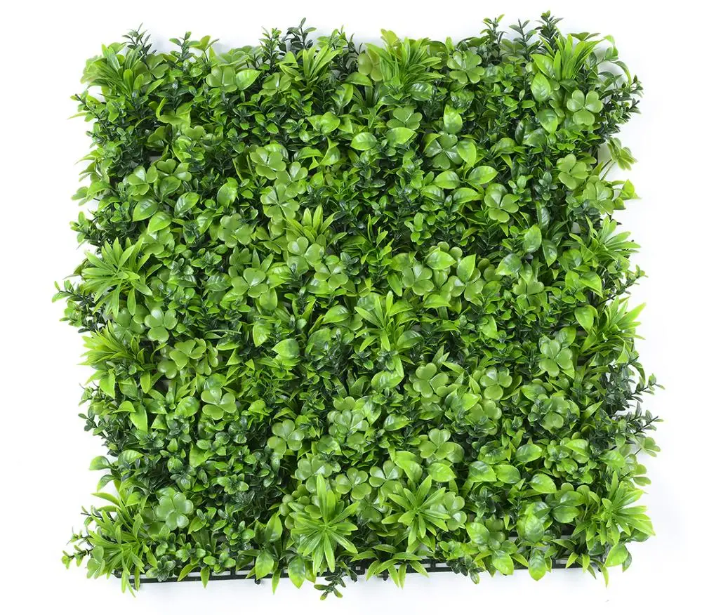 Fashion decorate UV protected outdoor artificial grass plant wall panel 50x50 100x100 cm