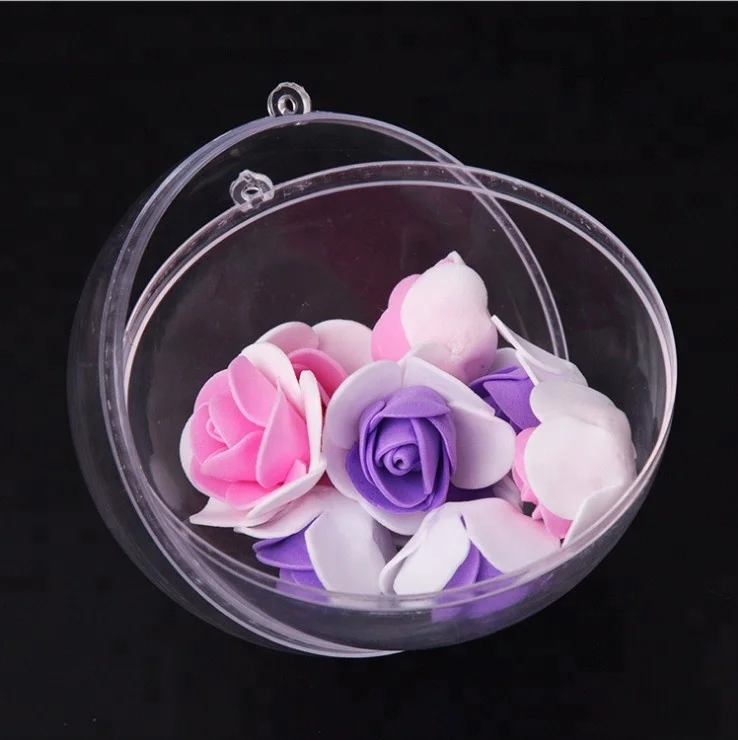 Christmas Clear Plastic Craft Ball Acrylic Transparent Sphere