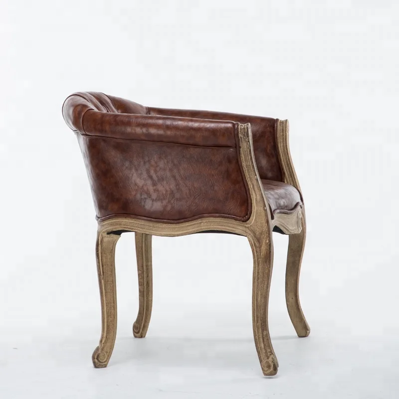Cheap Living Room Armchair Antique Accent Wooden Modern Restaurant Corner Tufted Sofa Chair