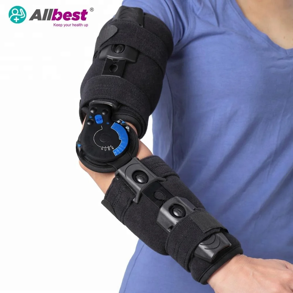 Orthotics Elbow Immobilizer with Telescopic ROM hinged brace for Arm Forarm Broken