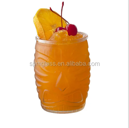 Originality Design Shaped Two Capacity Available Facial Mask Drinking Tiki Cup