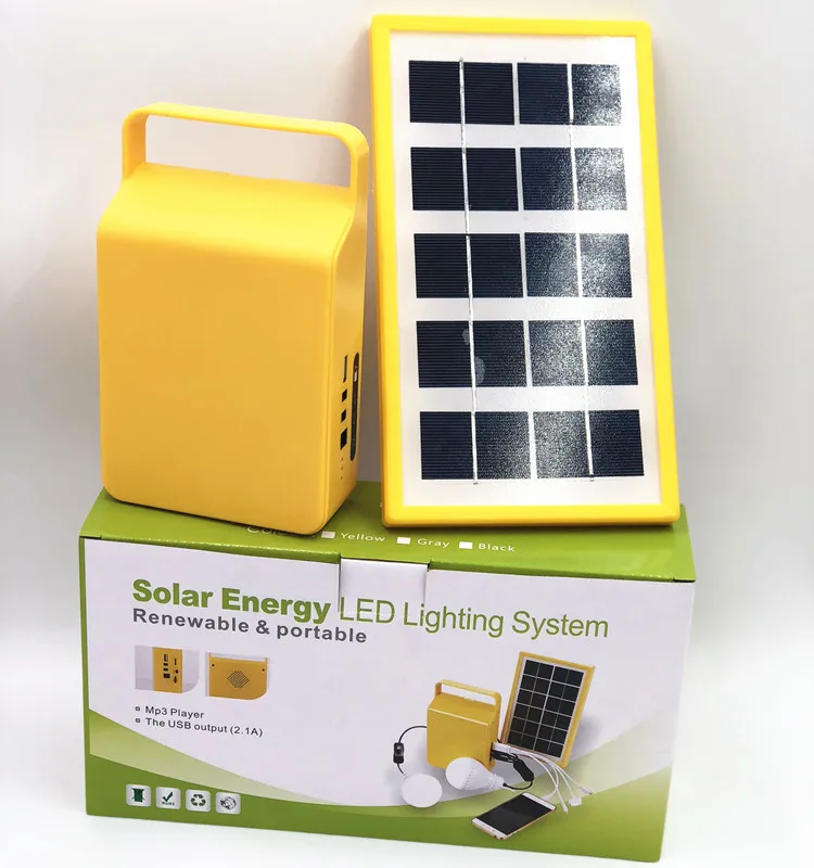 Mini Solar power system for camping light home emergency charging lighting 3W 5W Load Power (W)