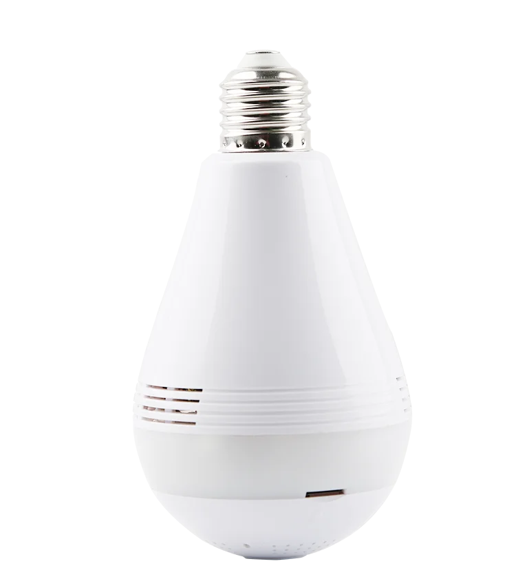 
2MP Home Wifi Security Fisheye Lens Panoramic Camera CCTV Hidden Light Bulb Camera 