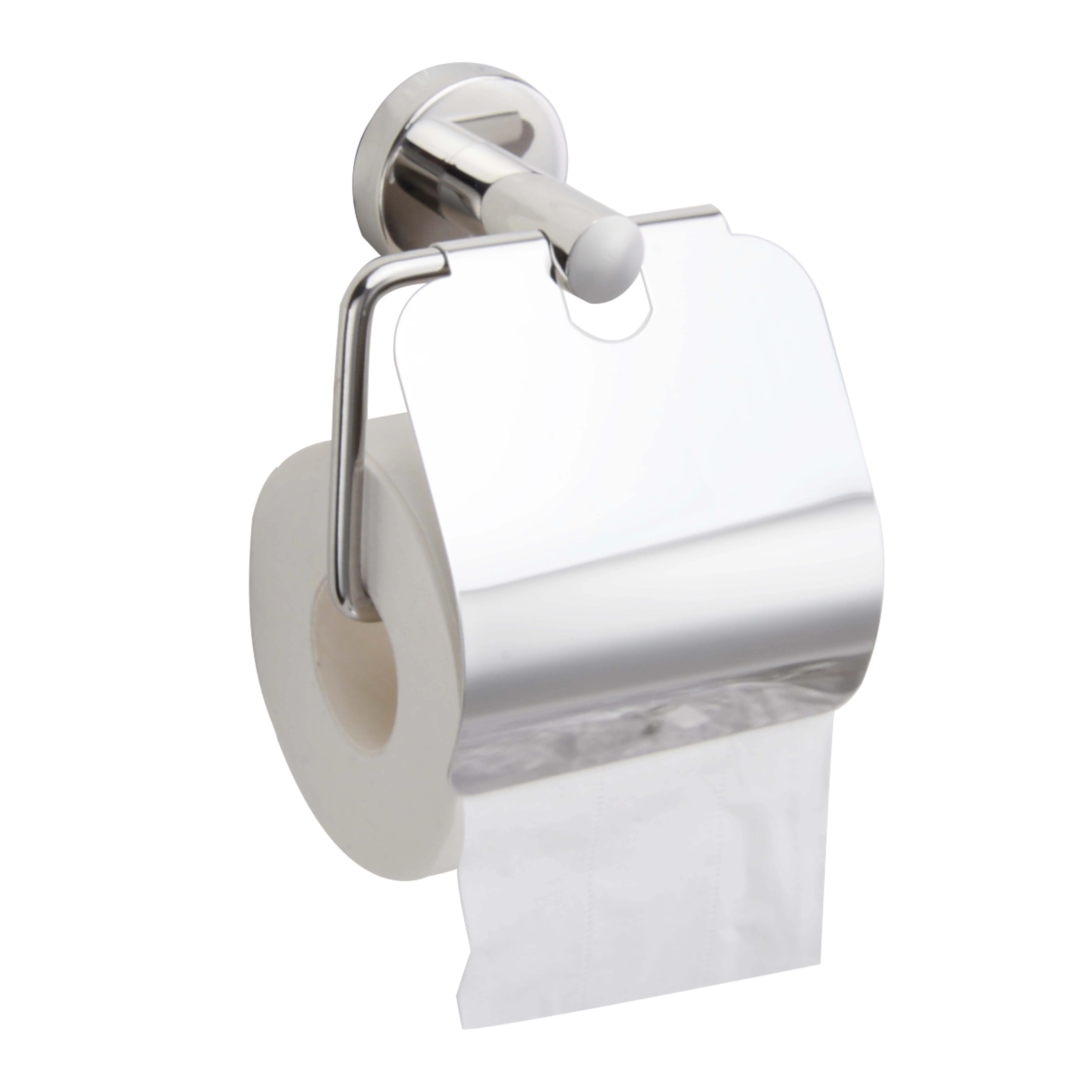 SUS304 Stainless Steel Mirror Polished Toilet Paper Holder Rolled Paper hole