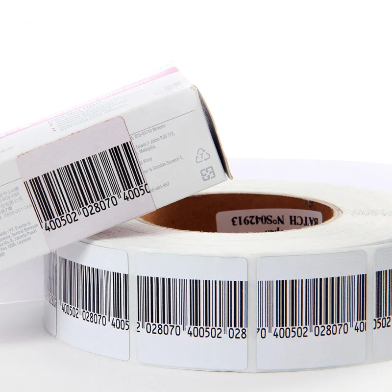 
Stocked Wholesale 40*40MM Soft Label Blank Bar Code Sticker With Custom Printed 