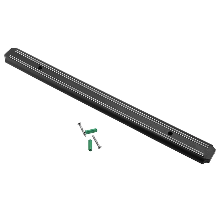 Kitchen Black Stainless Steel Magnetic Knife Holder Magnetic Knife Bar Knife Rack
