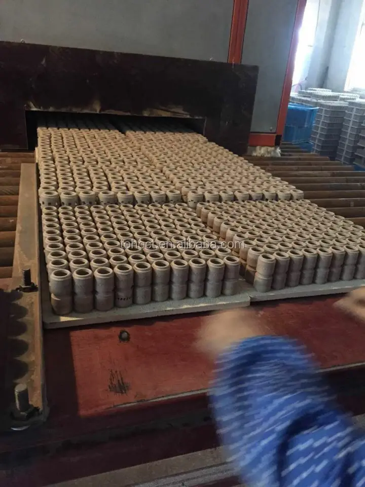 Welding Brown/Yellow/White Cordierite ceramic ferrule for welding stud
