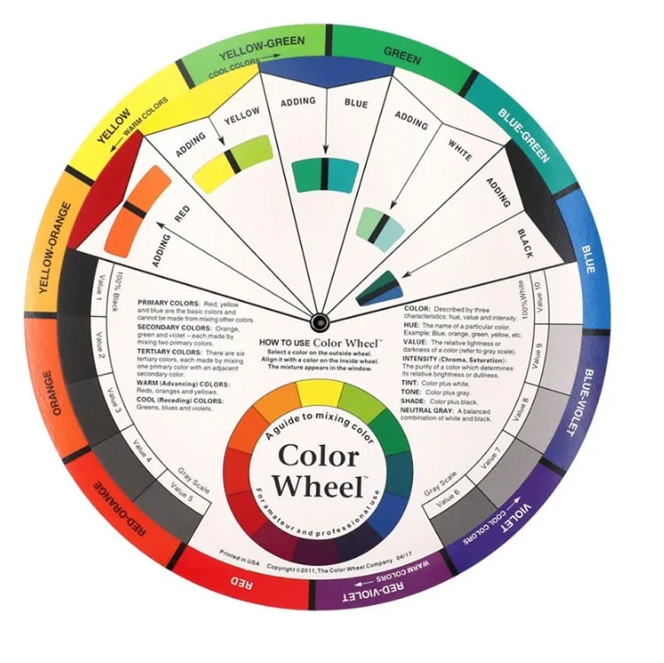 JULONG 2020 custom private label Factory Wholesale Tattoo Permanent Makeup Pigment Mixing Color Wheel
