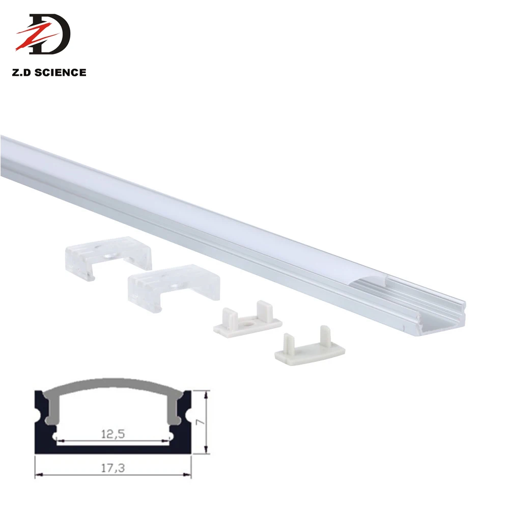 
Recessed Cabinet Light Channel Aluminum Profile For LED Light Bar Aluminium Casing Slim Linear Light Anodized Silver 