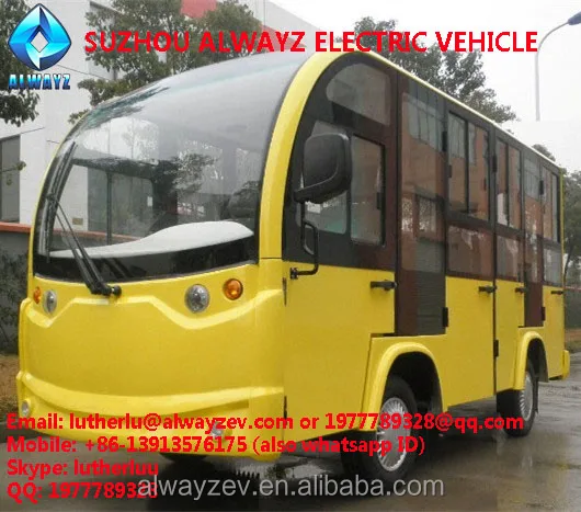 Electric shuttle bus with door 11 seats AW6112KF
