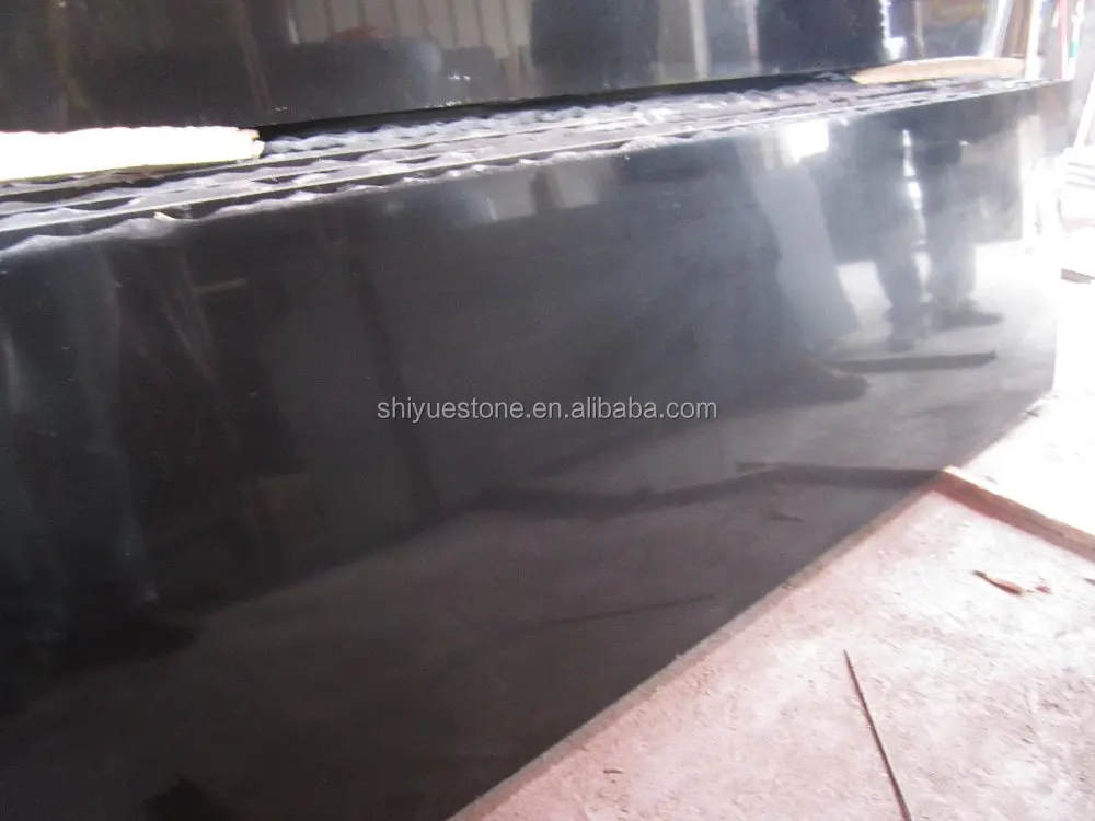 Chinese imported absolute black granite slab dyed black granite stone
