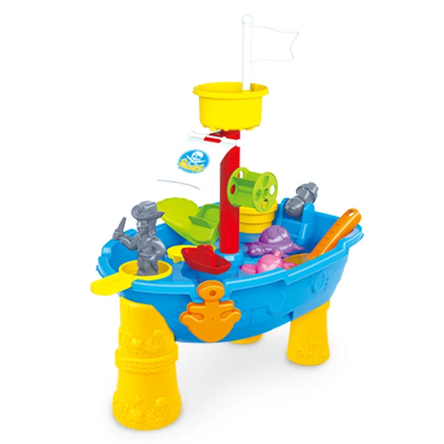 Luxury PP Pirate Boat Beach Sand Toy and Water Play Table