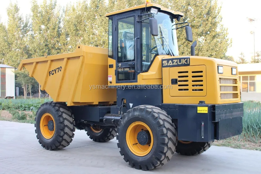 FCY70 agriculture 4x4 articulated front small dump truck chinese mini dumper 7 ton