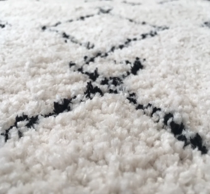 Hot sale new design area decor morocco floor microfiber carpet