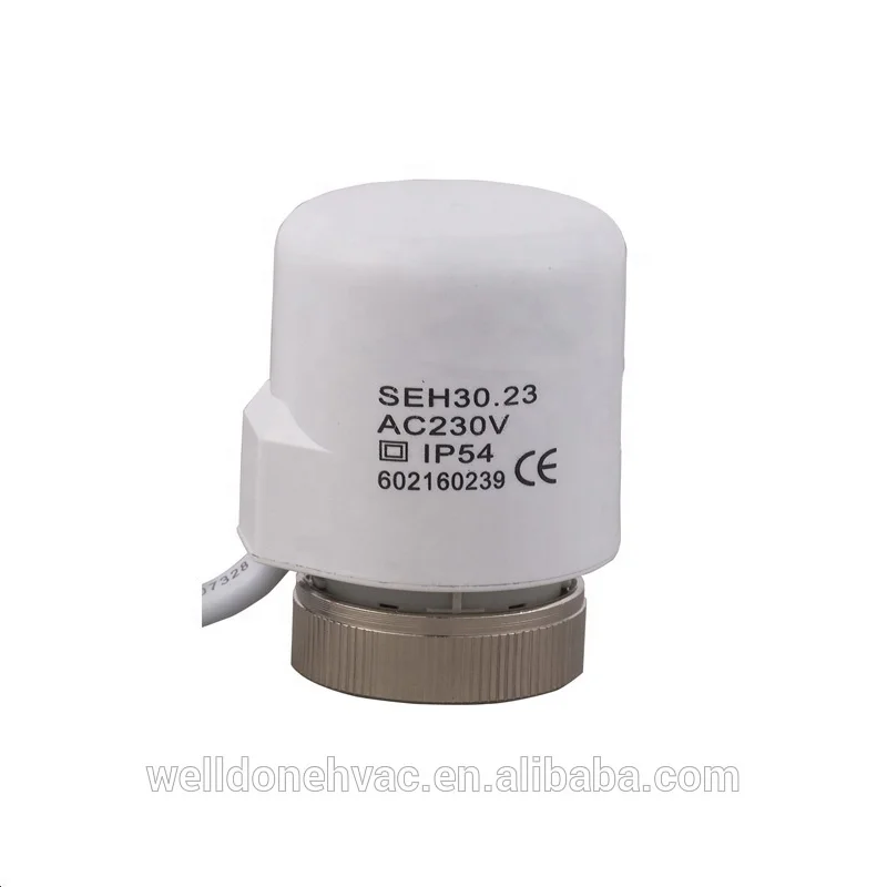 NC/NO 230v/24v dc valve heating system electric thermal actuator valve