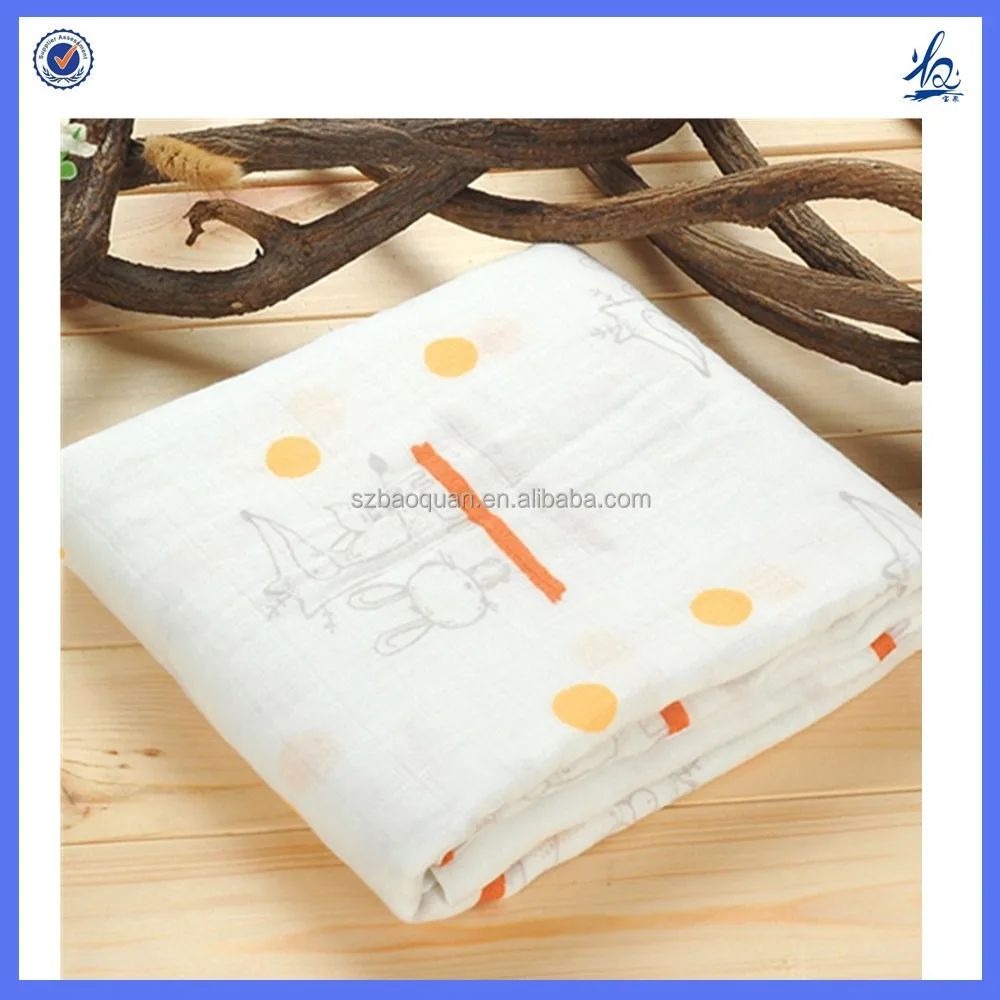 100% cotton reusable baby muslin cloth, Breathable gauze baby diaper for wholesale