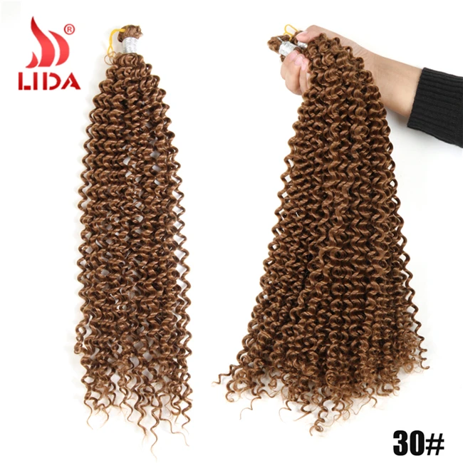Lida Freetress water wave Curly Bohemian Crochet hook 100% Crochet braiding hair