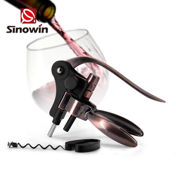 Бронзовый штопор с кроликом и Набор для резки фольги, штопор для вина, подарочный набор