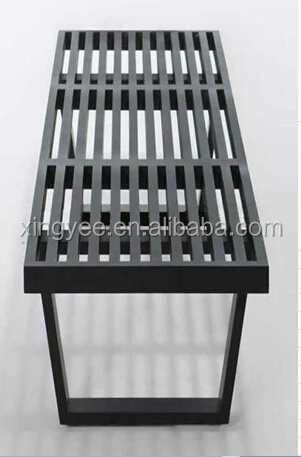 
Modern Living Room Teak Wood Patio Furniture Outdoor Ash Wood Benches Bathroom Wooden Slats Bench 