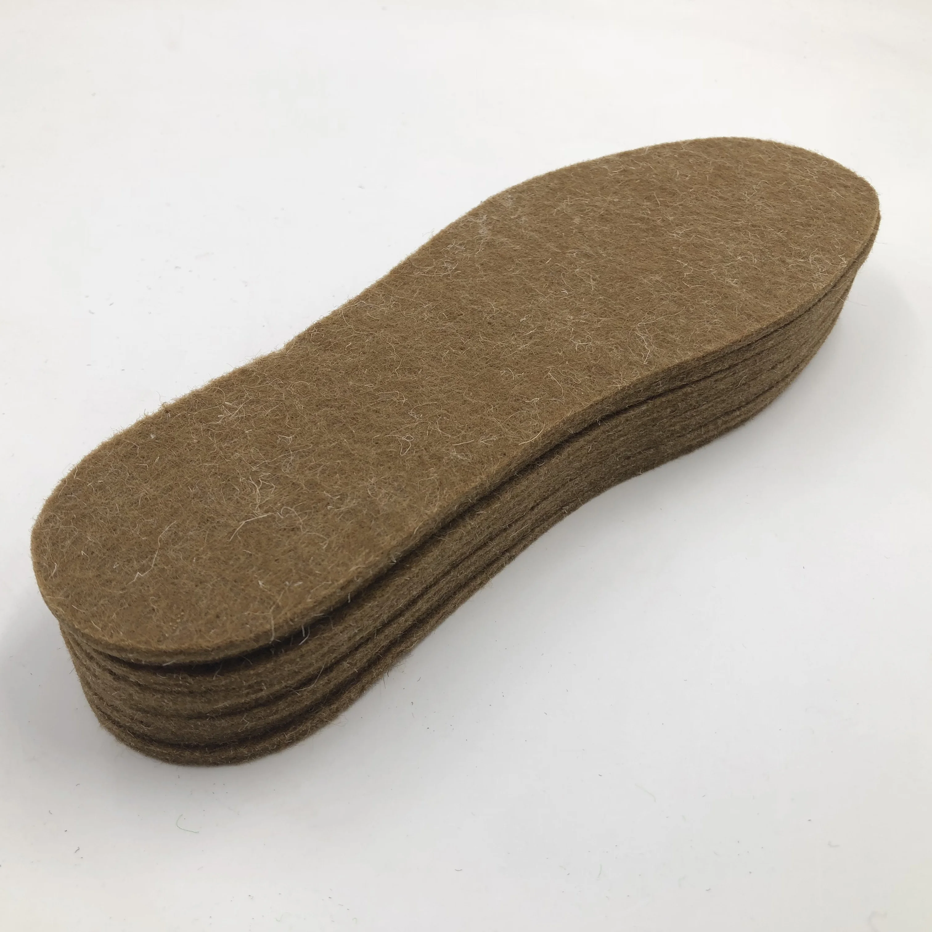 Factory wholesale whole 100% polyester needle fabric punched nonwoven felt warm thermal winter insole with good price