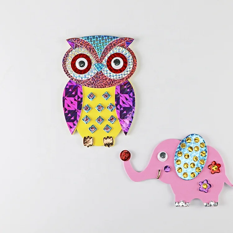 Professional manufacturer elephant and owl resin fridge magnet