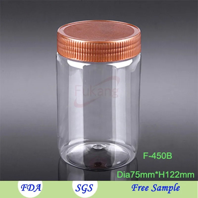 empty small oyster chocolate sauce bottle 500g empty plastic spice packing jar for chilli powder