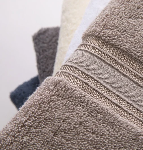 100% Cotton Hotel Face/hand/bath/pool/floor Towel with Logo/embroidery Disposable Customized Printing Designs Plain Dyed PE Bag