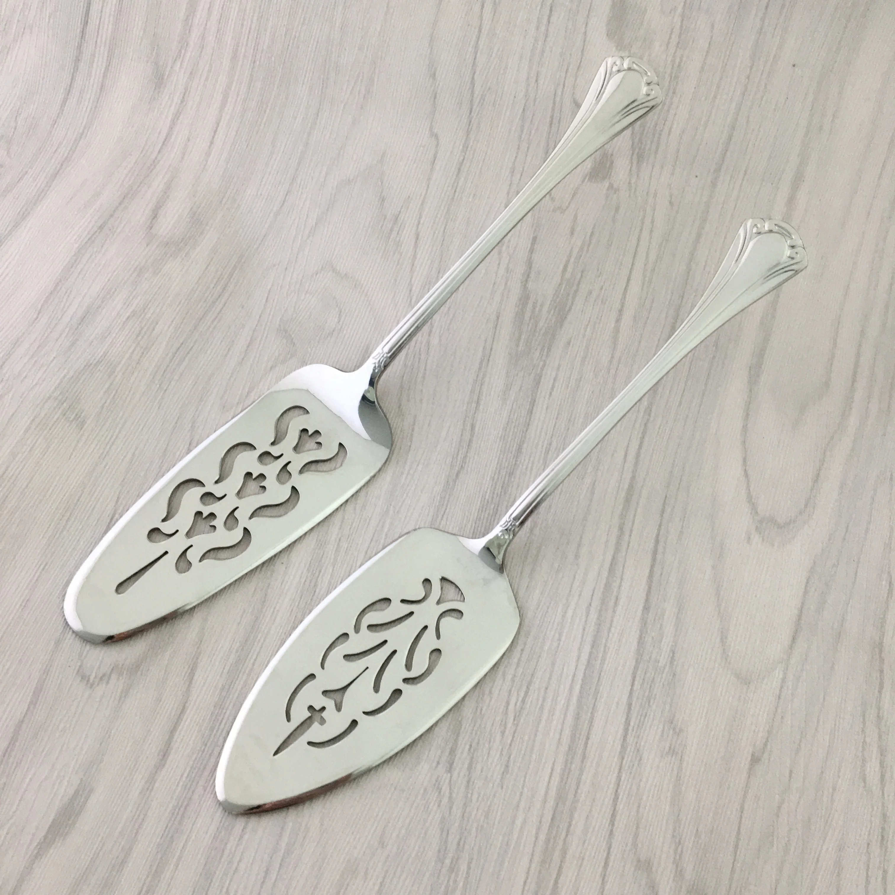 18/10 stainless steel cake shovel food grade cake tool wedding ,silver pizza cake server PVD gold