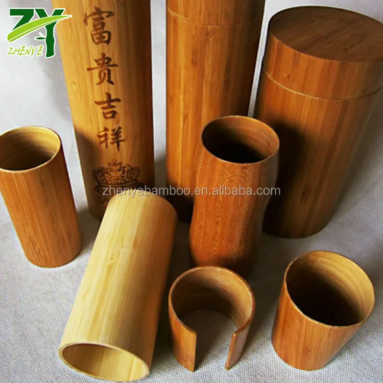 
Hot Sales ! ZY-810 Natural Bamboo Cylinder Bamboo Tubes Bamboo Container for Sale in Factory Low Price !!! 