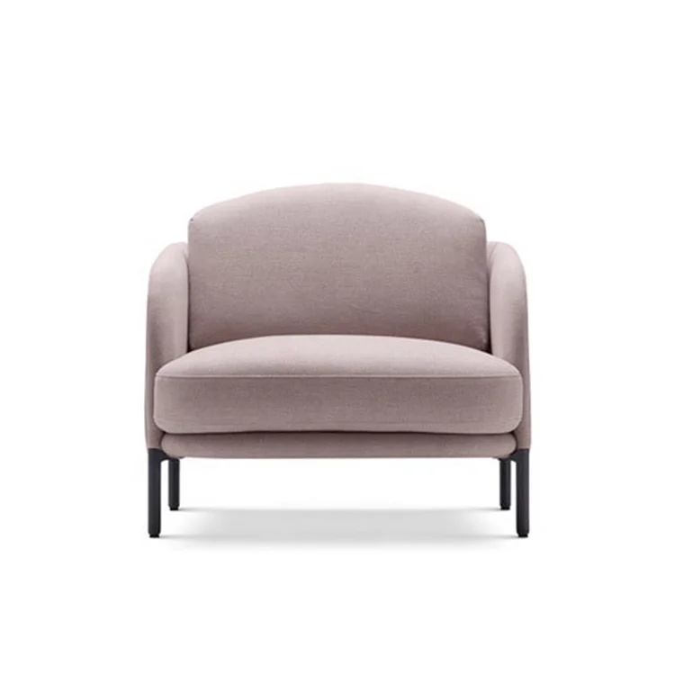 Grey pink leisure single sofa italian furniture sofas upholstery fabric cafe chair 1 seter beauty sofas