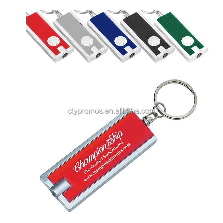 Custom Promotional Mini LED Lights Keychains Flashlight Ultra Bright Flashlight Portable Key Chain Flash Light Torch Key Ring
