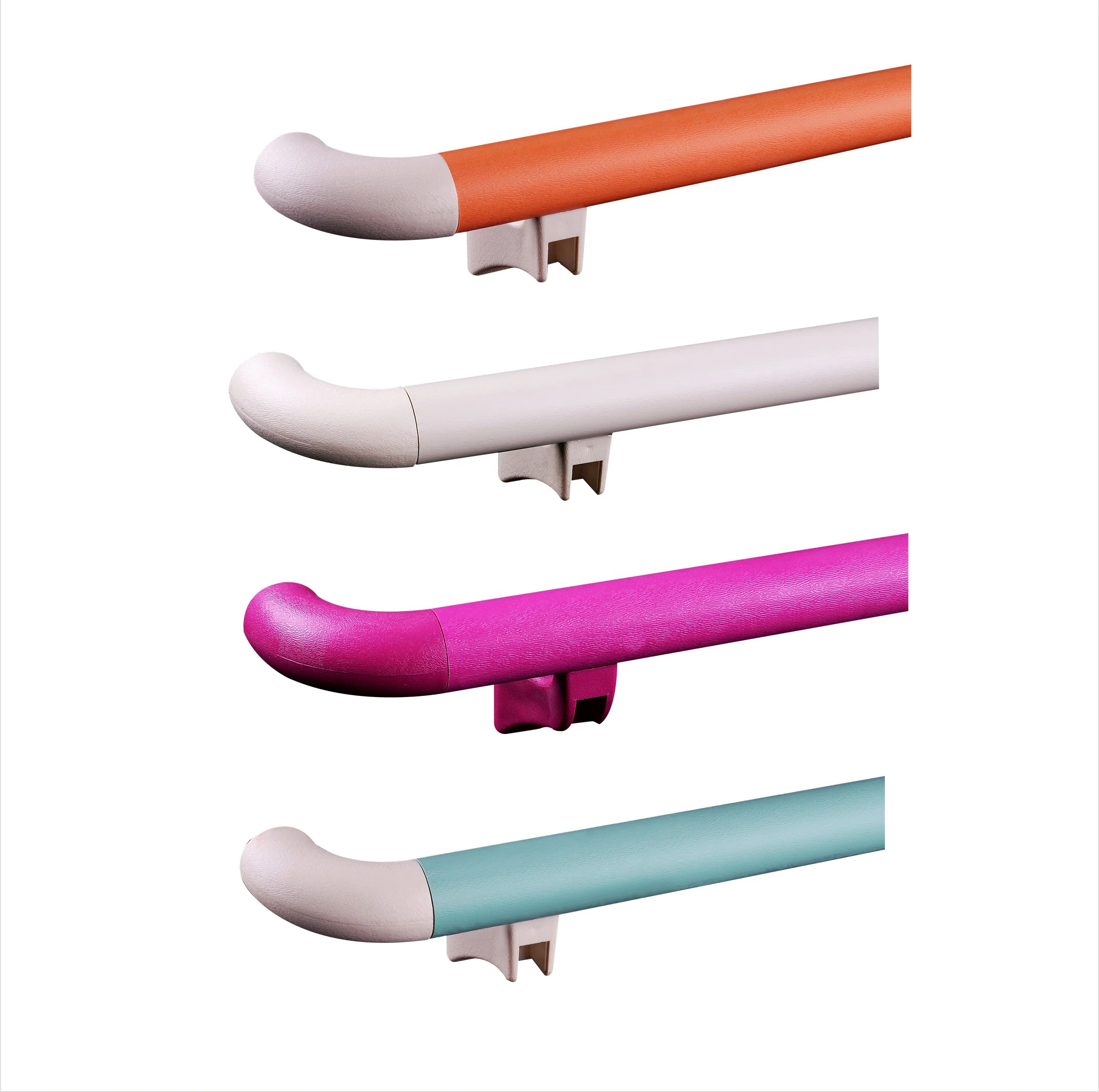 Aluminium vinyl plastic Hospital PVC corridor handrail for elderly