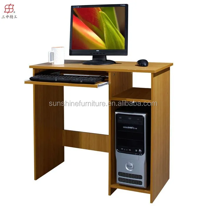 
home office work workstation PC laptop cheap wooden computer desk 