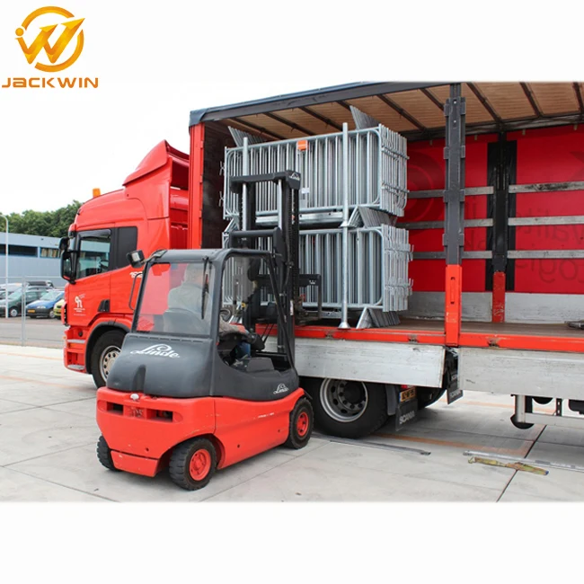 Powder Coated 2M Steel Fence Barrier For Crowd Control