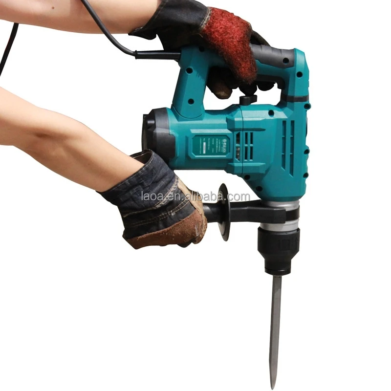 LAOA Industrial 1200w big power combination electric hammer,drill wall tool,electric rotary hammer drill 32mm