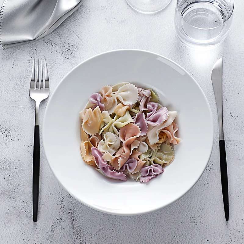 Manufacturer Wholesale Low Price Hotel Restaurant White 8.75 Inch Ceramic Porcelain Pasta Bowl>
