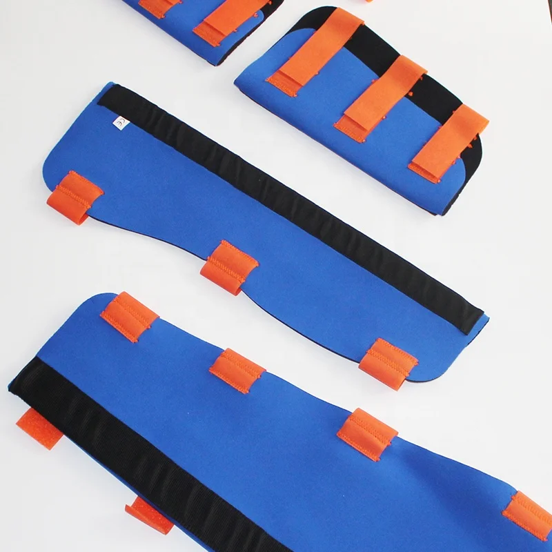 AZ medical fracture radiolucent flexible moldable  aluminum layers blue splint kit to rescue limbs simple curve