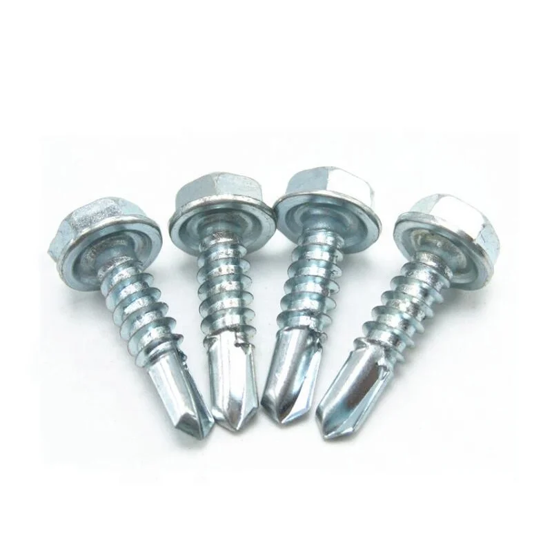 Carbon Steel Hex Head Self Drilling Screw,DIN 7504 ,With EPDM Washer