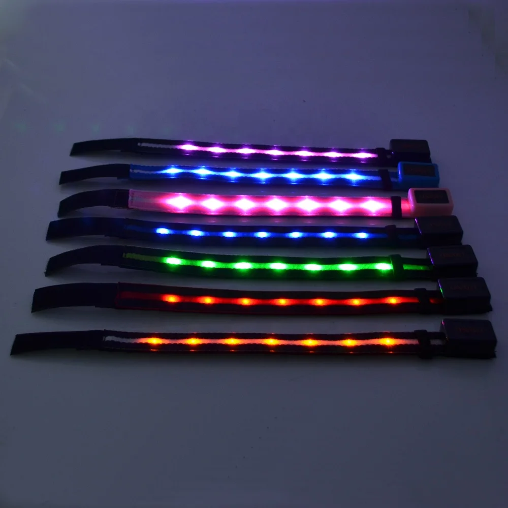 Battery Operated Decoration Accessories Equipment LED Flashing Horse Leg Collar Horse Breastplate