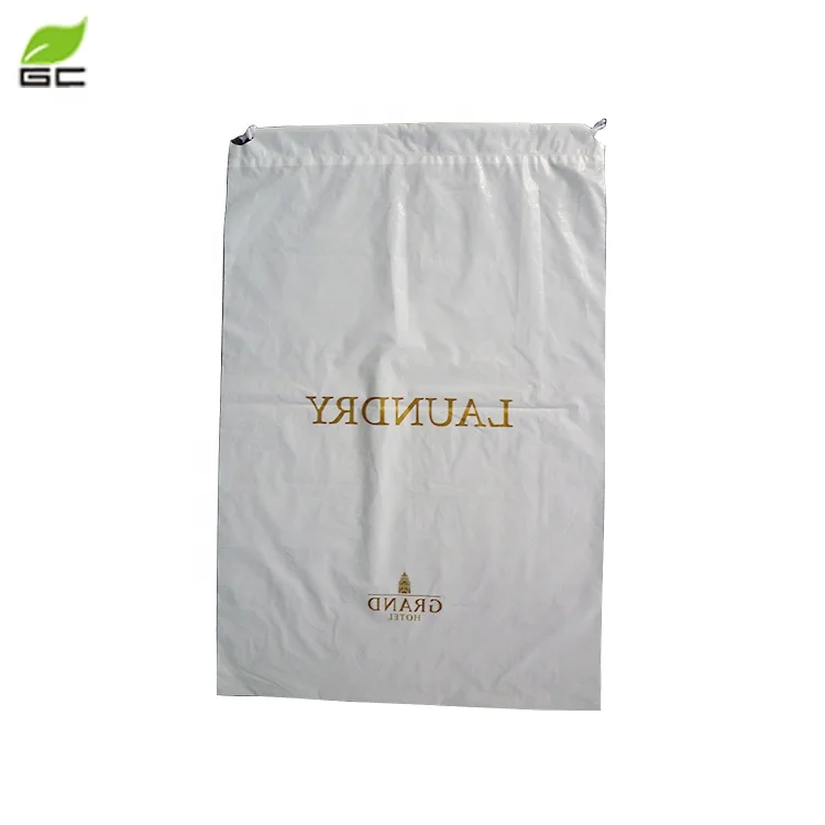 Custom Cheap Wholesale Printed Hotel Plastic Dry Cleaning Laundry Bag