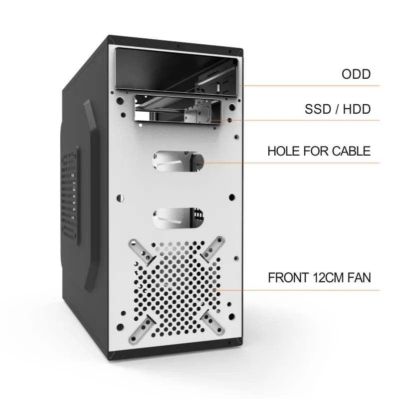 OEM handle case Slim Micro ATX Computer Case