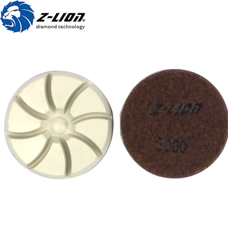 Z-LIon Dry Resin Floor Polishing Pads For Polishing Marble Granite and Concrete
